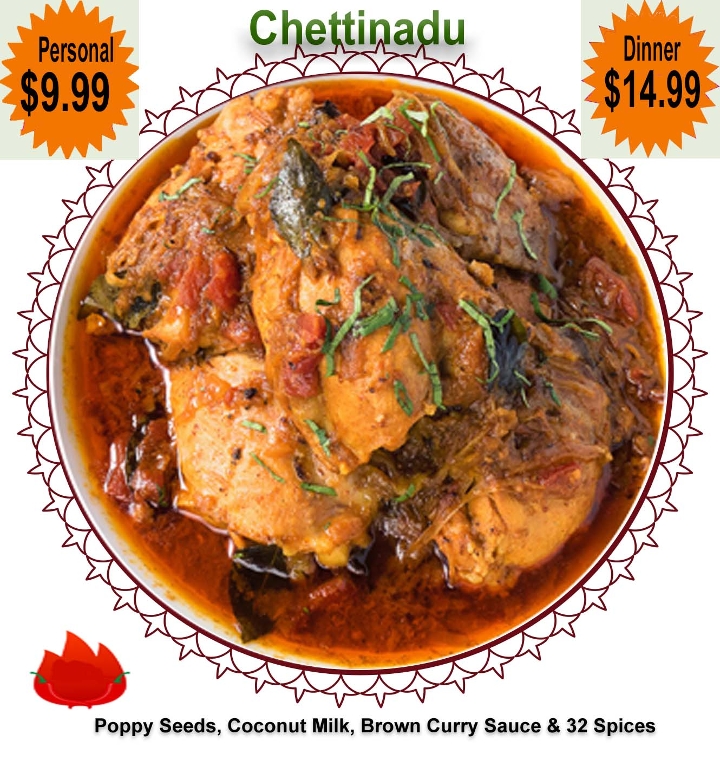 Order L-Chettinadu food online from Dakshin Indian Bistro - N Hamilton Rd store, Columbus on bringmethat.com