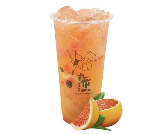 Order Grapefruit Green Tea (Large) food online from One Zo store, Los Angeles on bringmethat.com