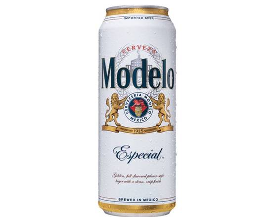 Order Modelo Especial Single 24oz Can 4.4% ABV food online from Pit Stop Liquor Mart store, El Monte on bringmethat.com