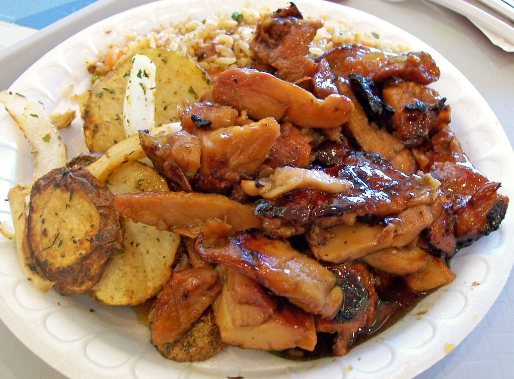 Order Bourbon Chicken Combo food online from Little Easy store, Muskegon on bringmethat.com