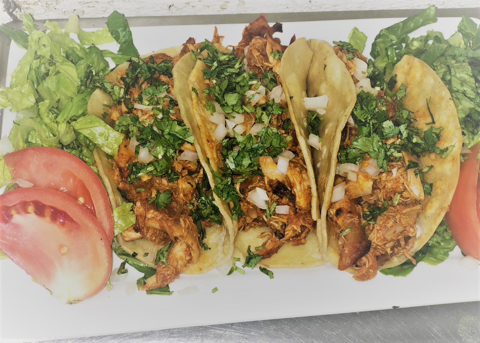 Order Chicken Tacos  food online from Cafe Nunez store, New York on bringmethat.com
