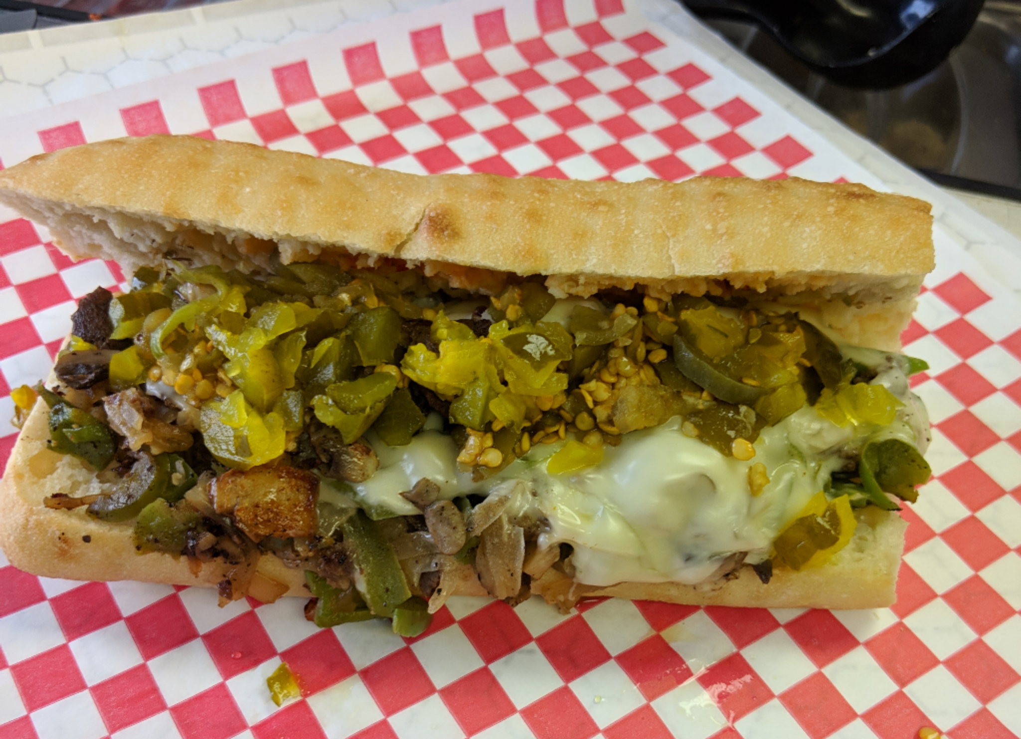 Order Mediterranean Cheesesteak food online from Marco Polo Cheesesteaks store, New Braunfels on bringmethat.com