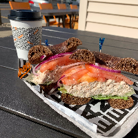 Order Tuna Salad Bagel Sandwich food online from Dead End Bakehouse store, Ocean City on bringmethat.com
