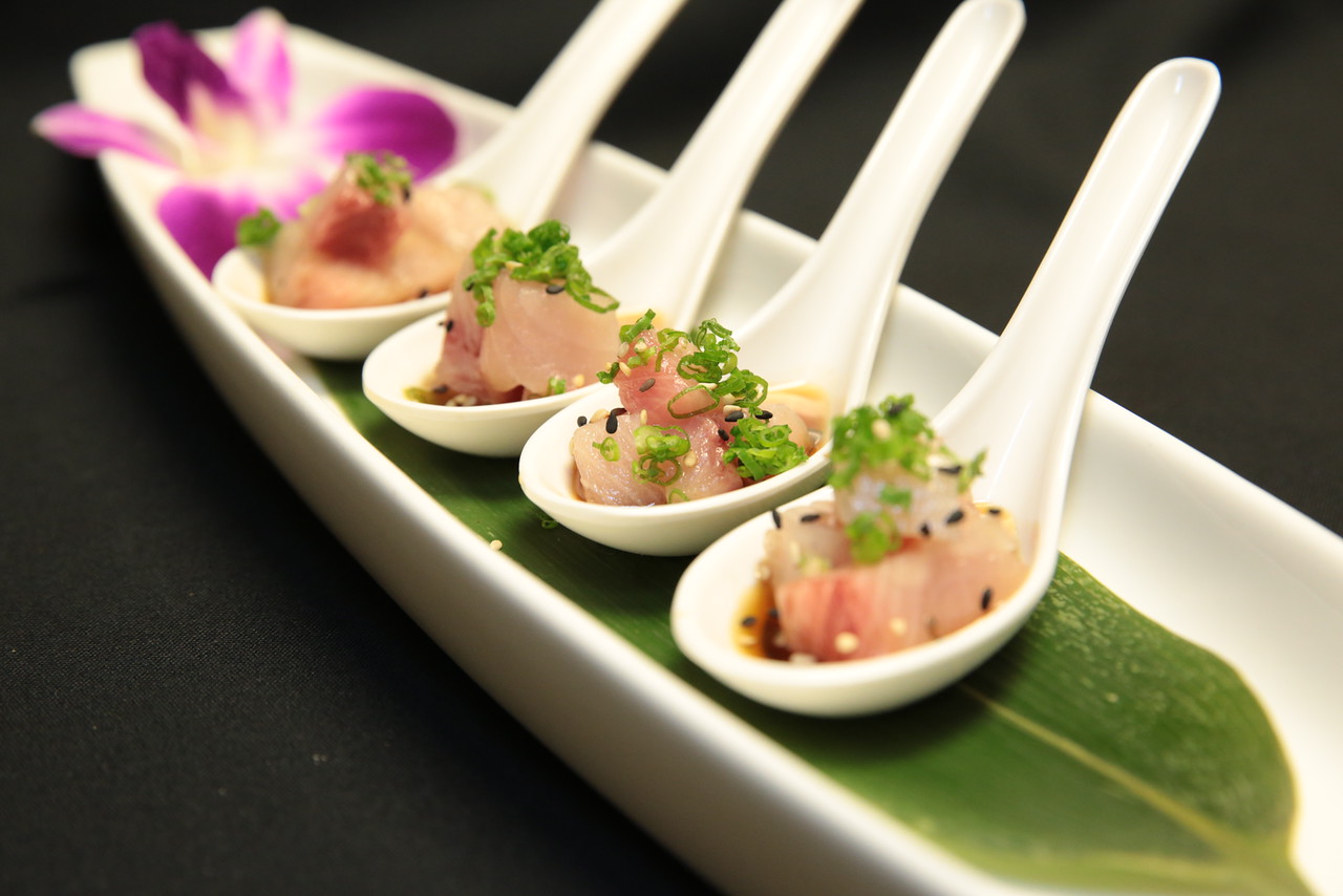 Order Hamachi Spoons food online from Sushi Confidential store, Campbell on bringmethat.com