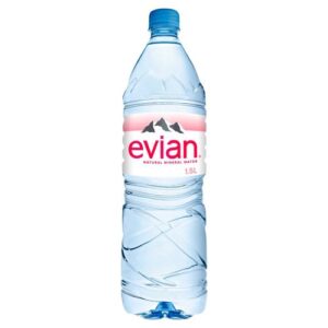 Order BOTTLED WATER (EVIAN-1 LITRE) food online from Bollywood Curry store, Los Angeles on bringmethat.com