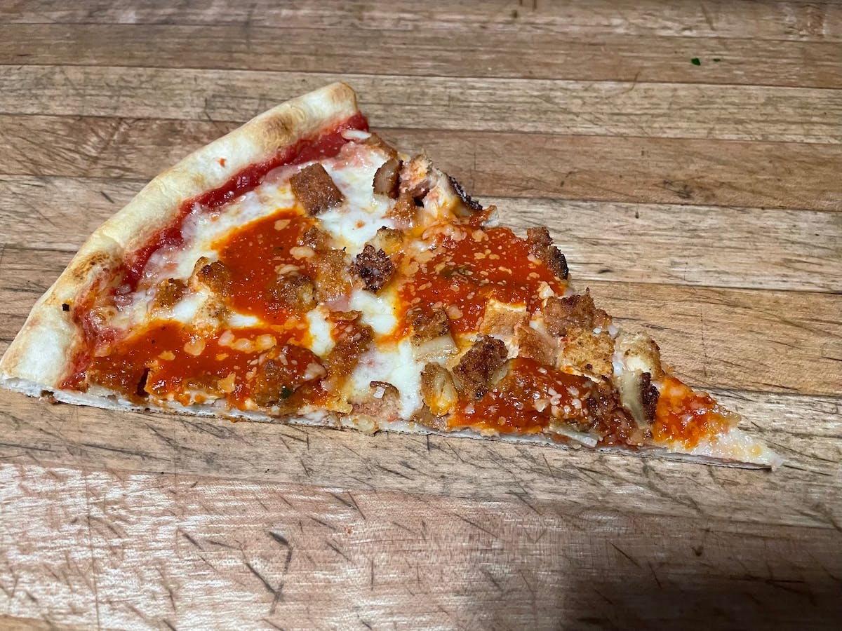Order Chicken Parm Pizza Slice - Slice food online from Rodolfo Pizzeria store, South Plainfield on bringmethat.com