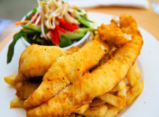 Order 2 Piece Fried Flounder food online from Uno Pizza store, Philadelphia on bringmethat.com
