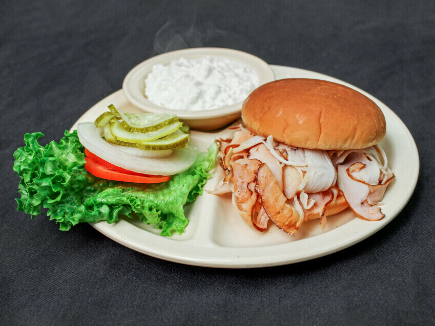 Order Smoked Turkey Breast Sandwich food online from Kb Bbq store, Marion on bringmethat.com