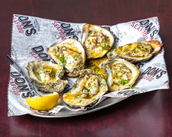 Order Charbroiled Oysters food online from Don's Seafood Hut store, Metairie on bringmethat.com