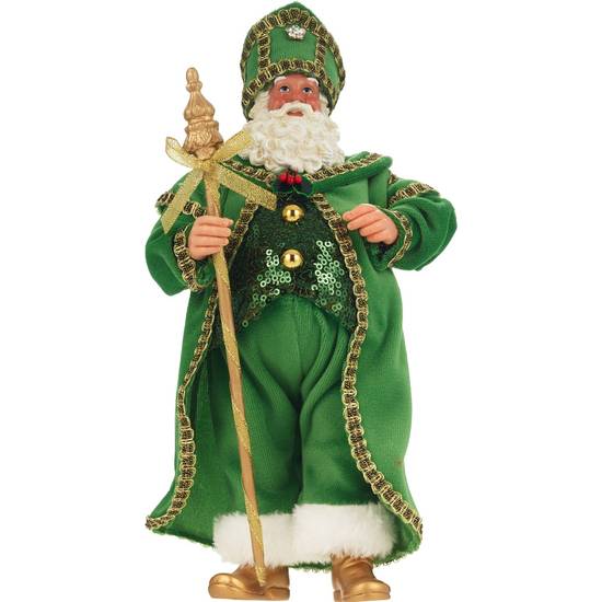 Order 10" Santa Claus in Green Suit With Staff food online from Cvs store, SEYMOUR on bringmethat.com