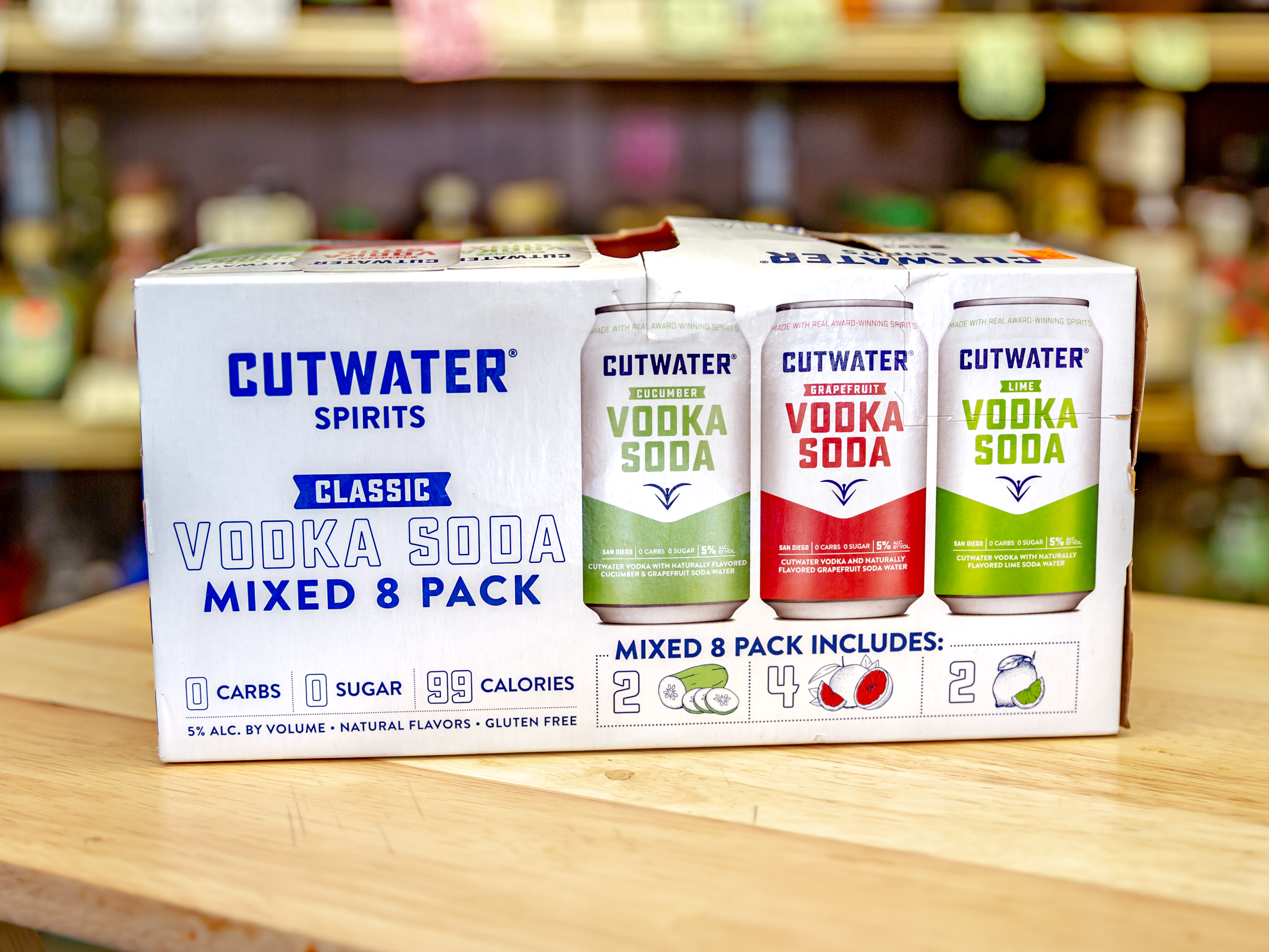 Order 8-pack Cutwater VODKA SODA MIXED PACK food online from Drizly Eddies Liquor store, Long Beach on bringmethat.com