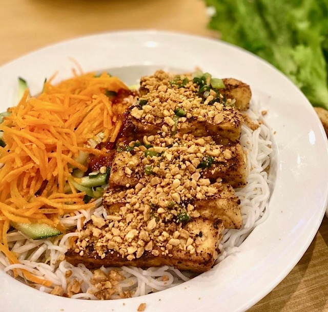 Order PAN-SEARED TOFU food online from Kim Son Cafe - Memorial store, Houston on bringmethat.com