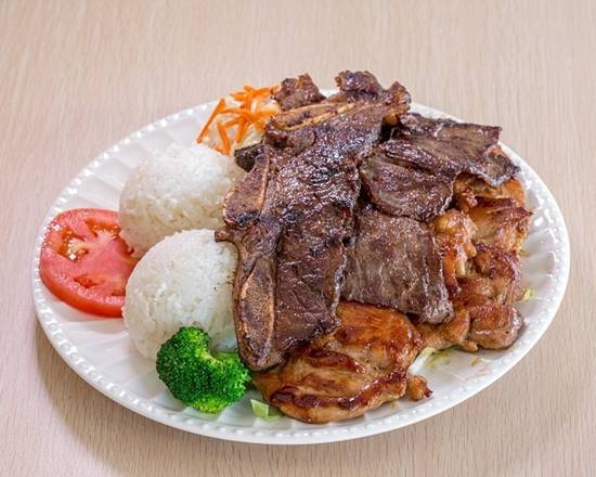 Order BBQ Mixed Plate food online from Oh My Grill store, Honolulu on bringmethat.com