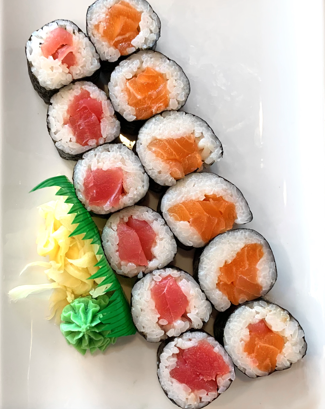 Order Mini Salmon + Tuna Roll (20 pieces) food online from Poke Bar store, Monrovia on bringmethat.com