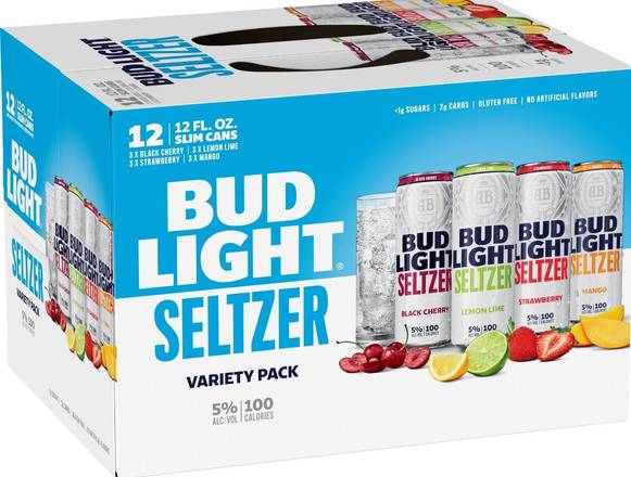 Order Bud Light Seltzer Variety 12pk food online from Bottlebox store, Norfolk on bringmethat.com
