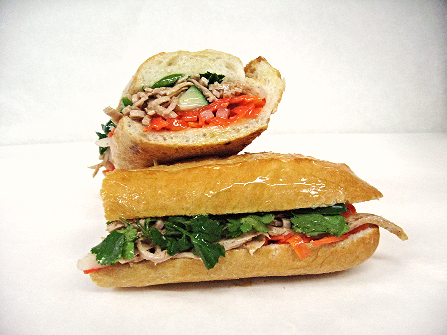 Order 3. Shredded Pork - Bi Sandwich food online from An Xuyen Bakery store, Portland on bringmethat.com