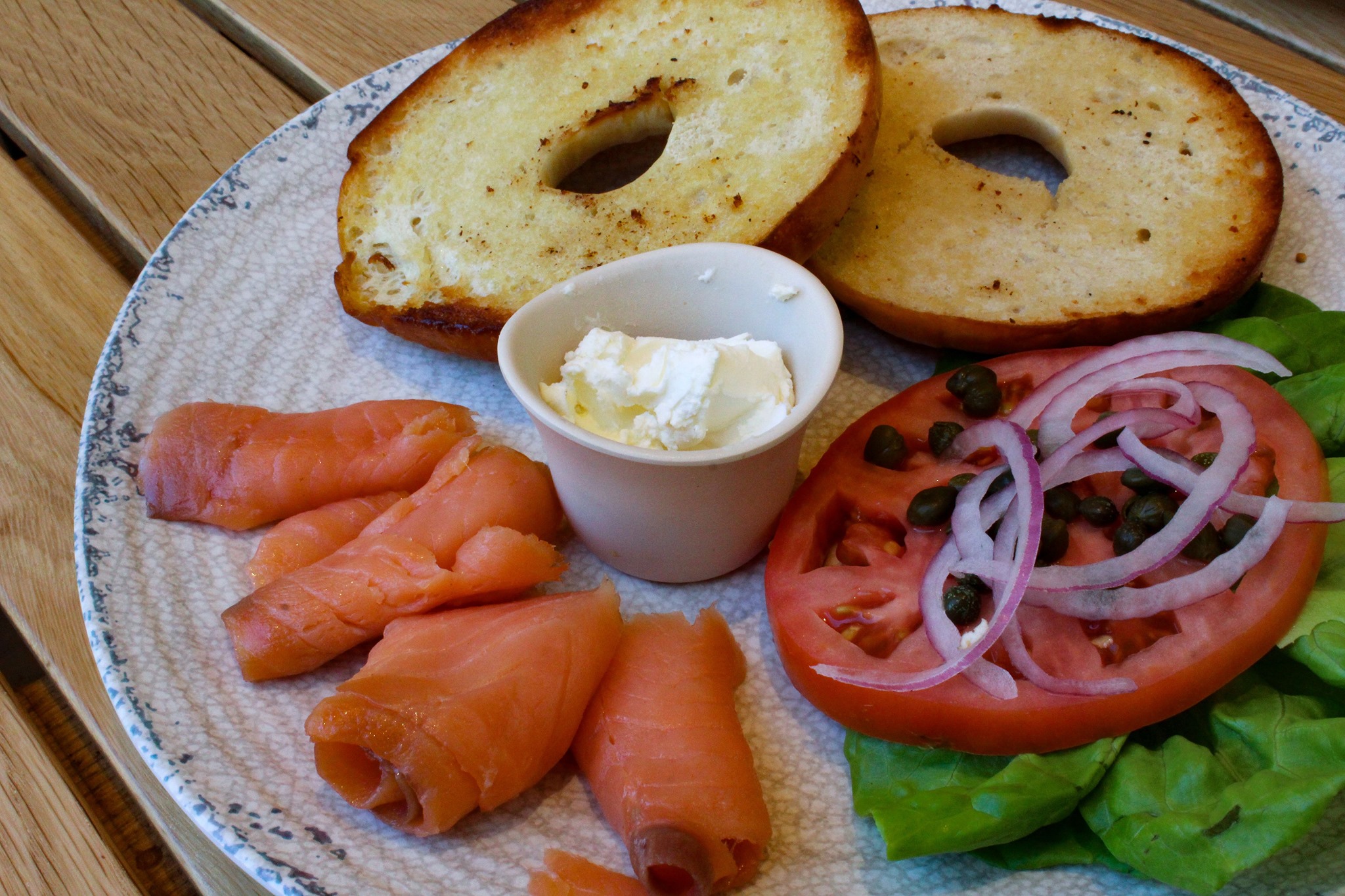 Order Smoked Salmon Plate food online from Halsa store, Palmetto on bringmethat.com