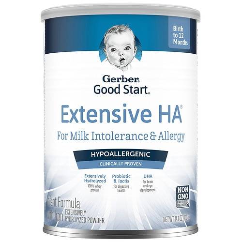Order Gerber Extensive HA Hypoallergenic Powder Infant Formula with Iron - 14.1 oz food online from Walgreens store, Daly City on bringmethat.com