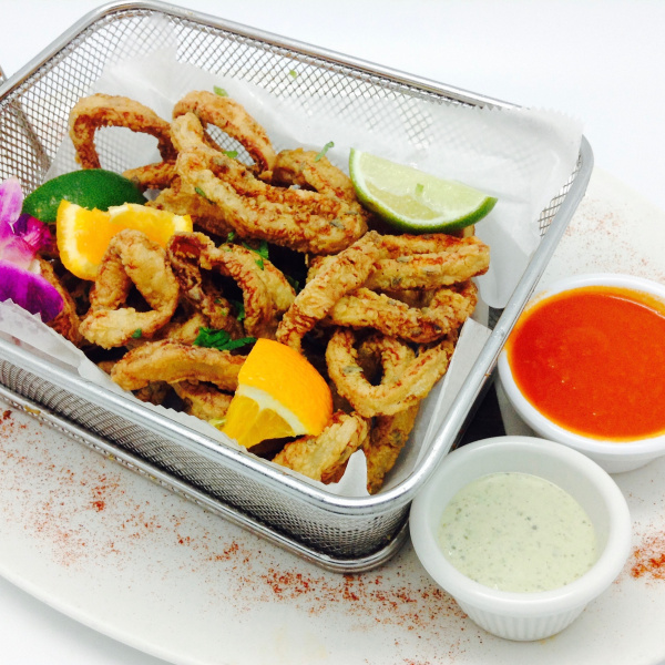 Order Fried Calamari food online from Guadalupe Restaurant store, New York on bringmethat.com