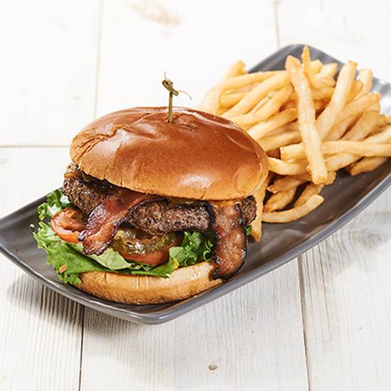 Order Bacon Burger food online from Wood-N-Tap store, Enfield on bringmethat.com