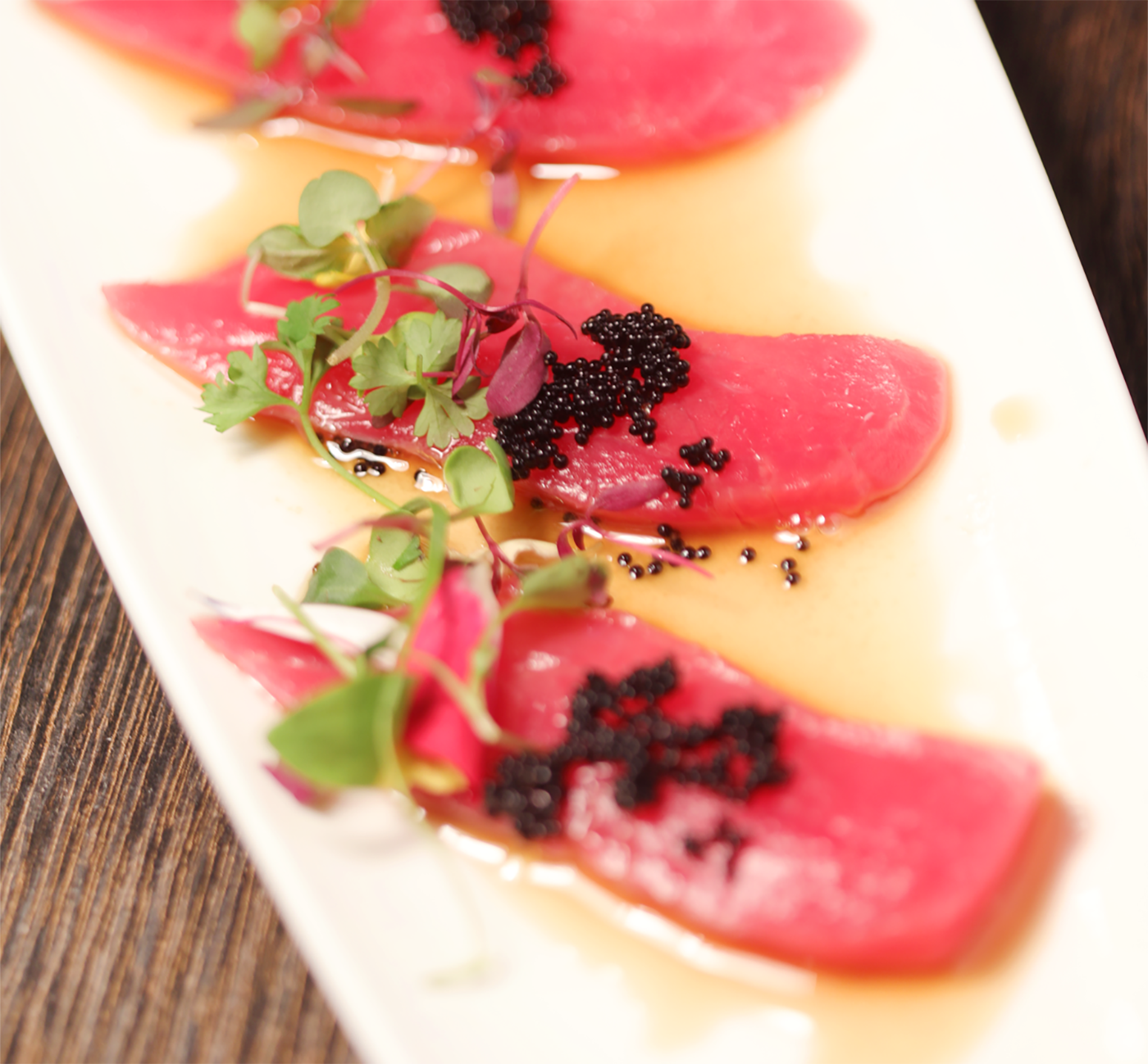 Order Truffle Tuna  Carpaccio food online from Ise Sushi Japanese Restaurant store, Placentia on bringmethat.com