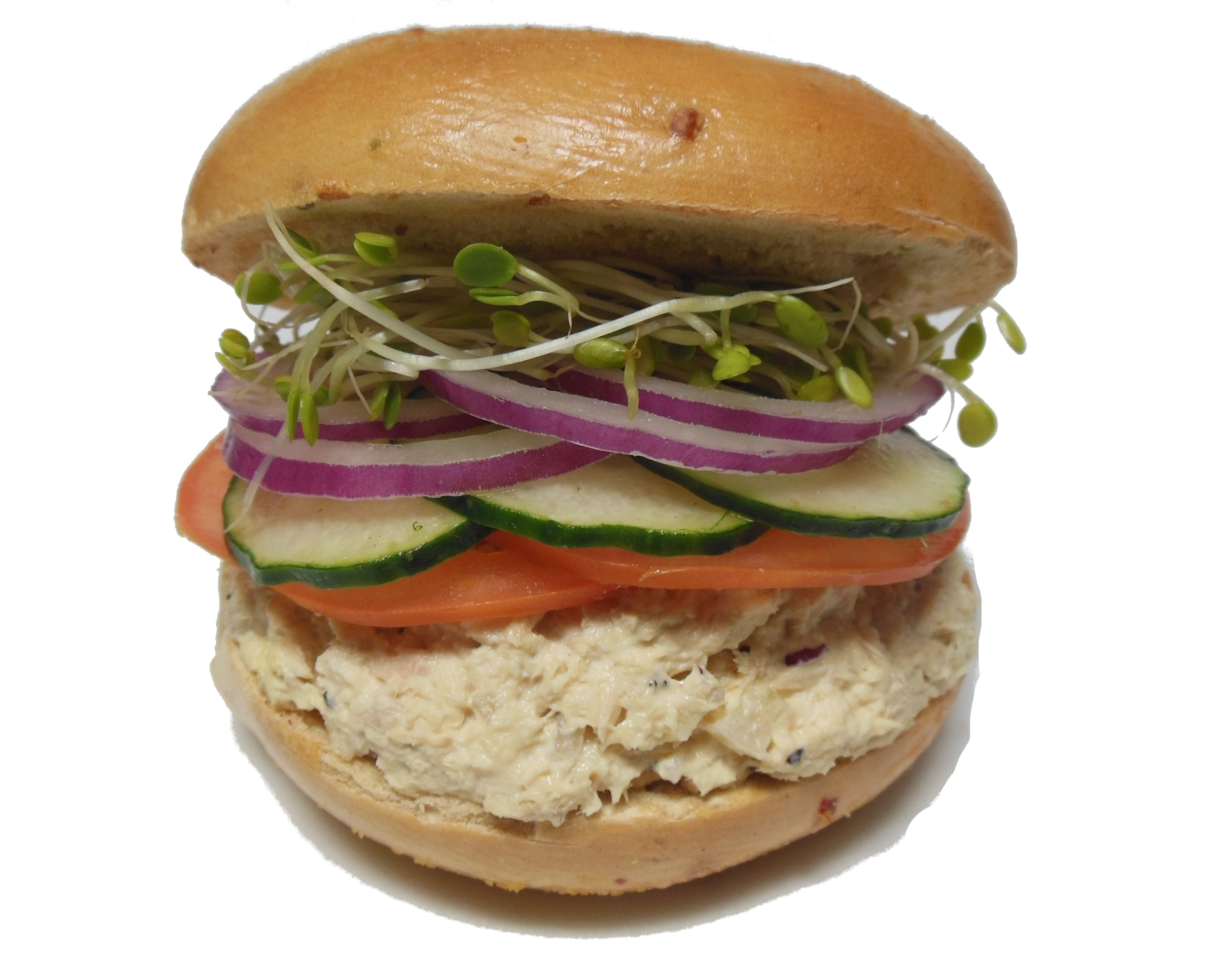 Order Tuna Fish Salad Bagel Sandwich food online from Bay Area Bagels store, Burlingame on bringmethat.com