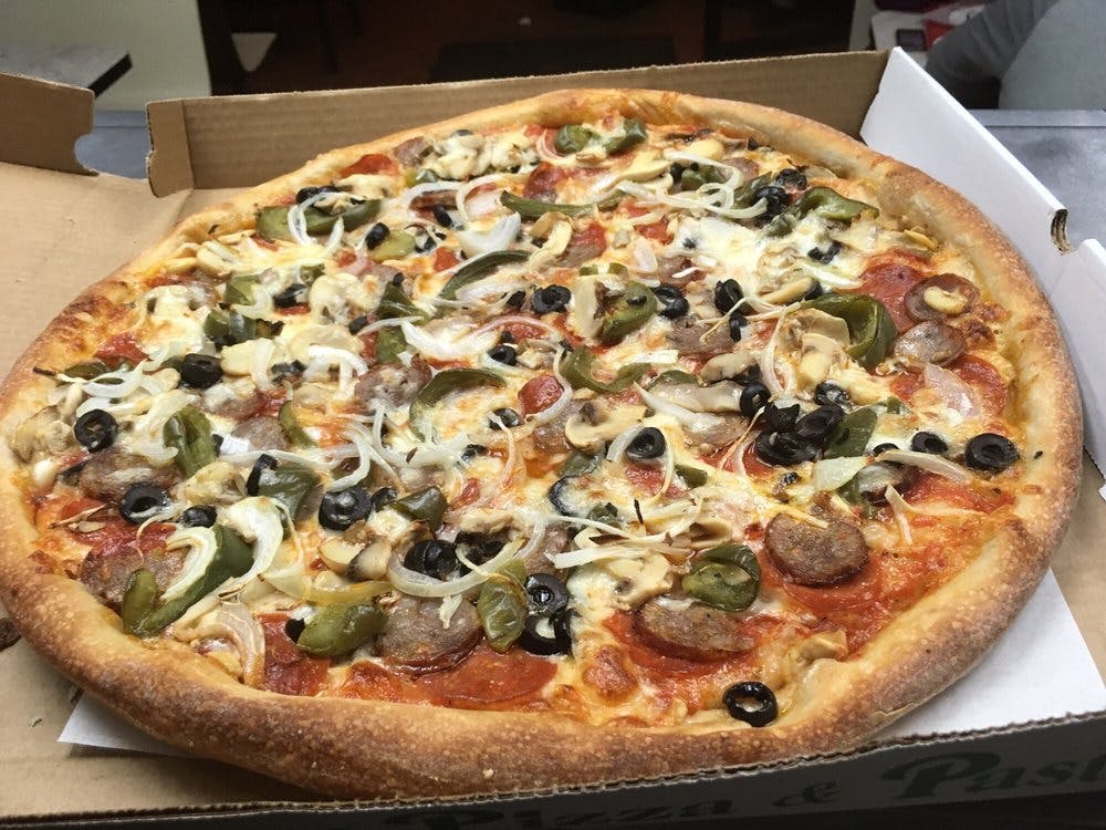 Order Pizza Supreme - Small food online from Prima Pizza Nice Ice store, Queens Village on bringmethat.com