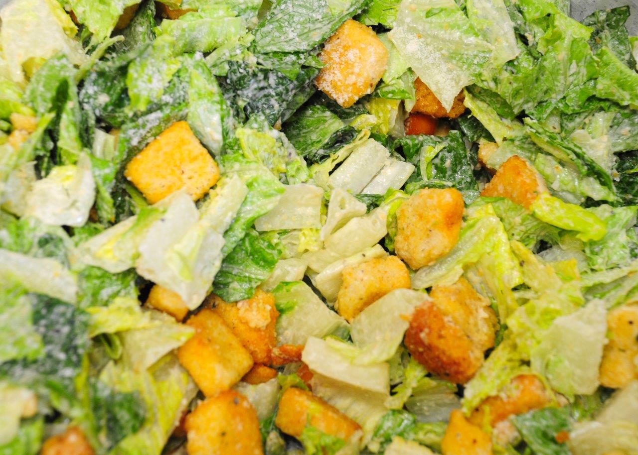 Order Classic Chicken Caesar Salad food online from Rotisserie Affair Catering And Deli store, San Diego on bringmethat.com