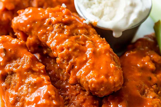 Order Buffalo Chicken Strips food online from Seniores Pizza store, San Mateo on bringmethat.com