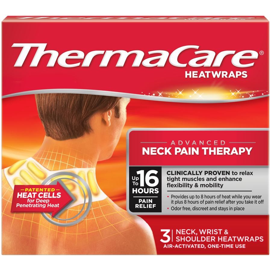 Order ThermaCare Heatwraps, Neck/Wrist/Shoulder - 3 ct food online from Rite Aid store, Williamsville on bringmethat.com