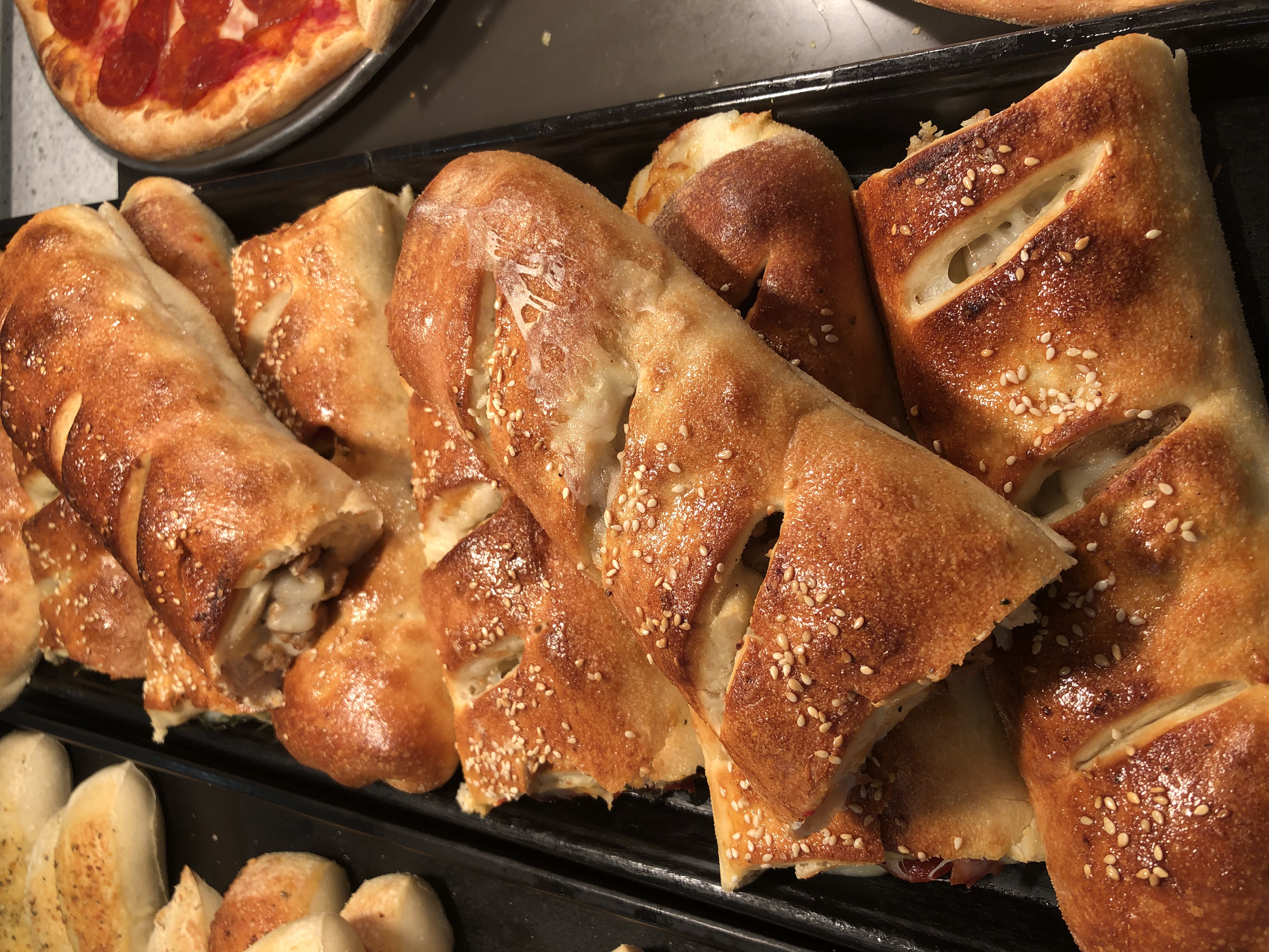 Order Pepperoni and Cheese Stromboli food online from Sbarro store, Norridge on bringmethat.com