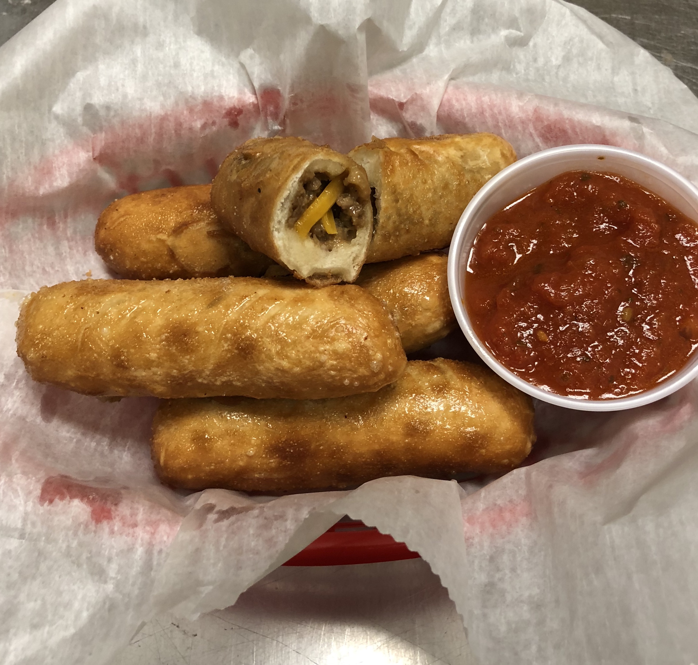 Order Cheese Steak Slider Sticks food online from Sofia Pizza House store, Quincy on bringmethat.com