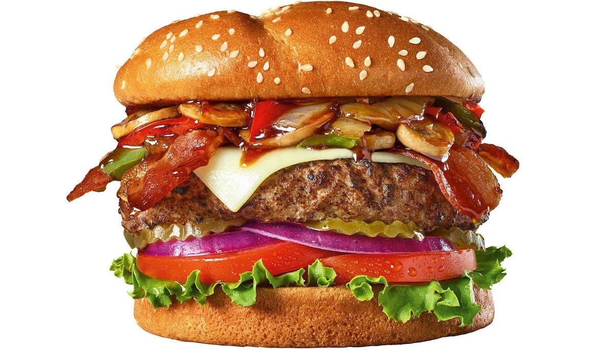 Order Spill the Bourbon Burger   food online from Burger Den store, Apache Junction on bringmethat.com