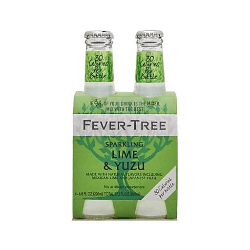 Order Fever-Tree Sparkling Lime & Yuzu (4PK 6.8 OZ) 133615 food online from Bevmo! store, Chico on bringmethat.com