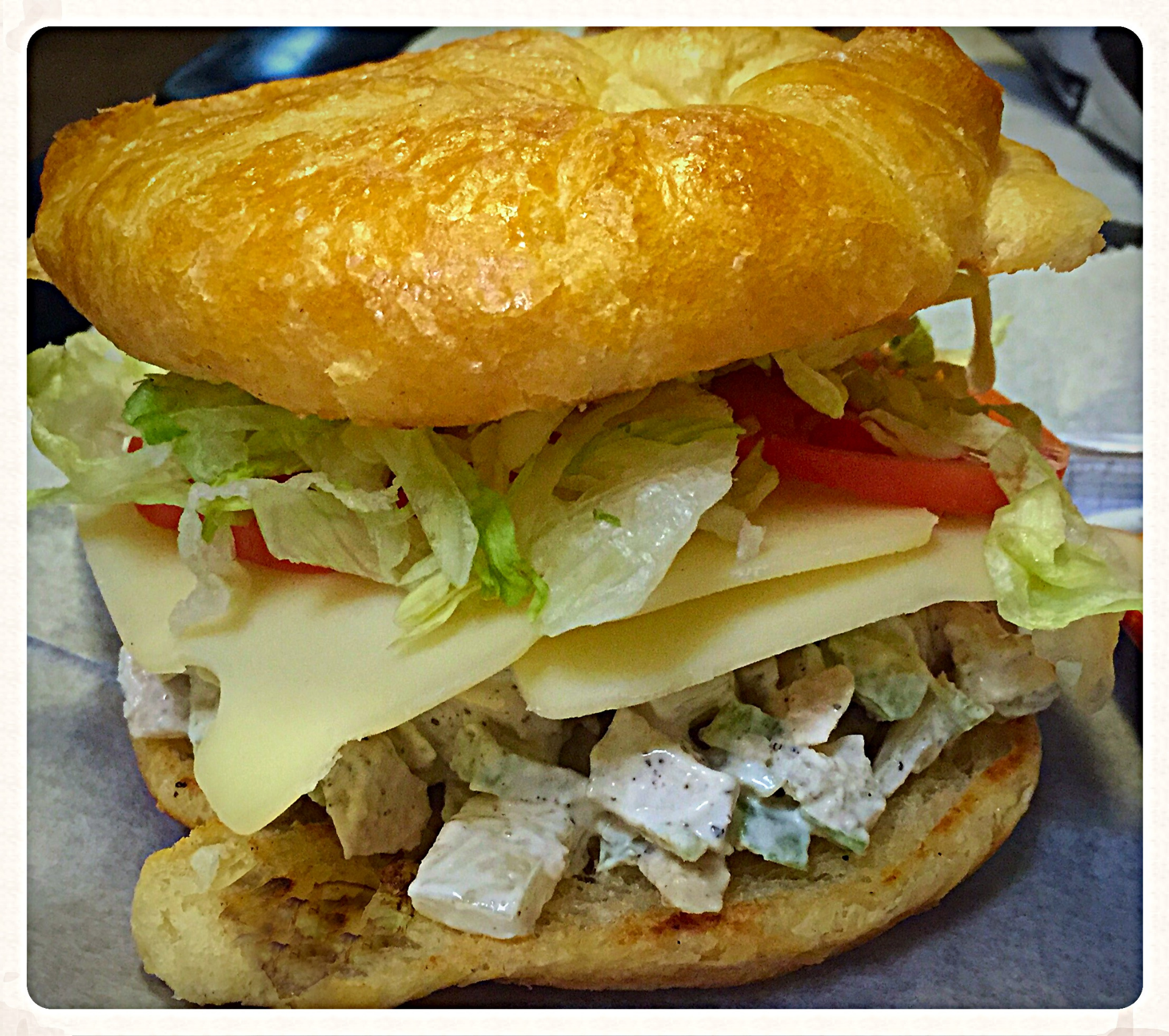 Order Chunky Chicken Salad Sandwich food online from Bison Witches Bar & Deli store, Norman on bringmethat.com