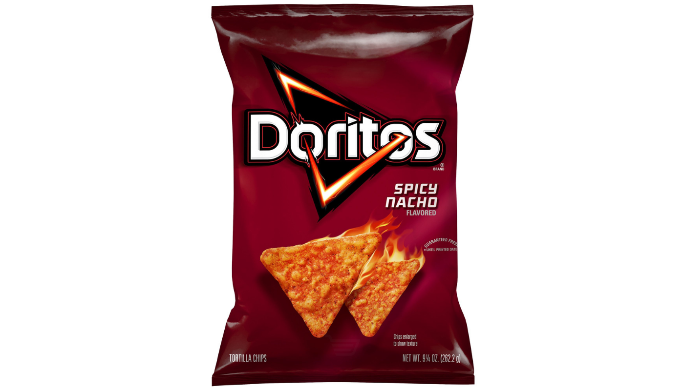 Order Doritos Spicy Nacho 9.25oz Bag food online from Dimension Liquor store, Lake Forest on bringmethat.com