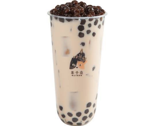 Order Black Pearl Milk Tea   珍珠奶茶 food online from Timeless Tea store, Bellevue on bringmethat.com
