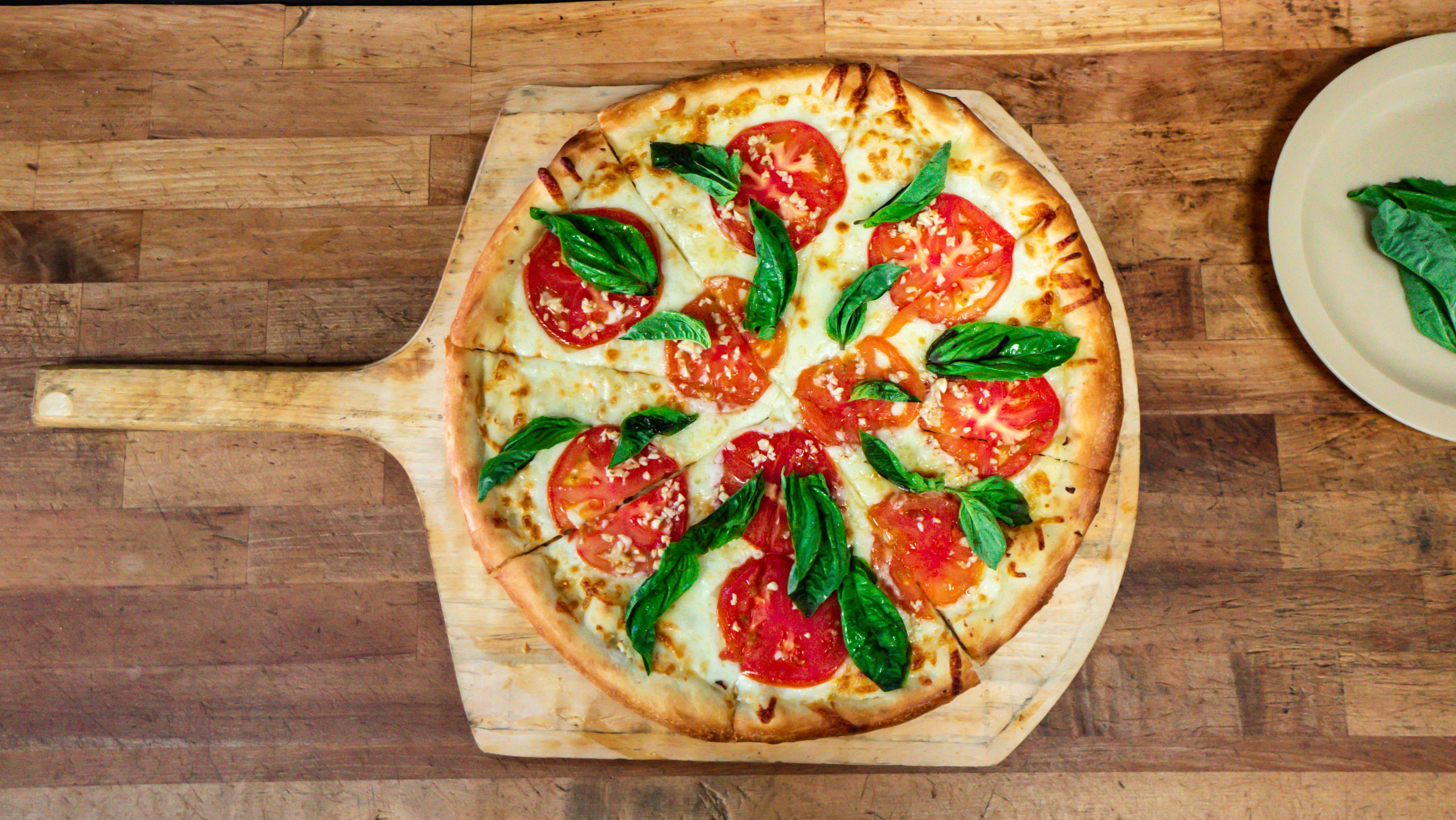 Order Margherita Special Pizza - Personal 9'' (4 Slices) food online from Cybelles Pizza store, Oakland on bringmethat.com
