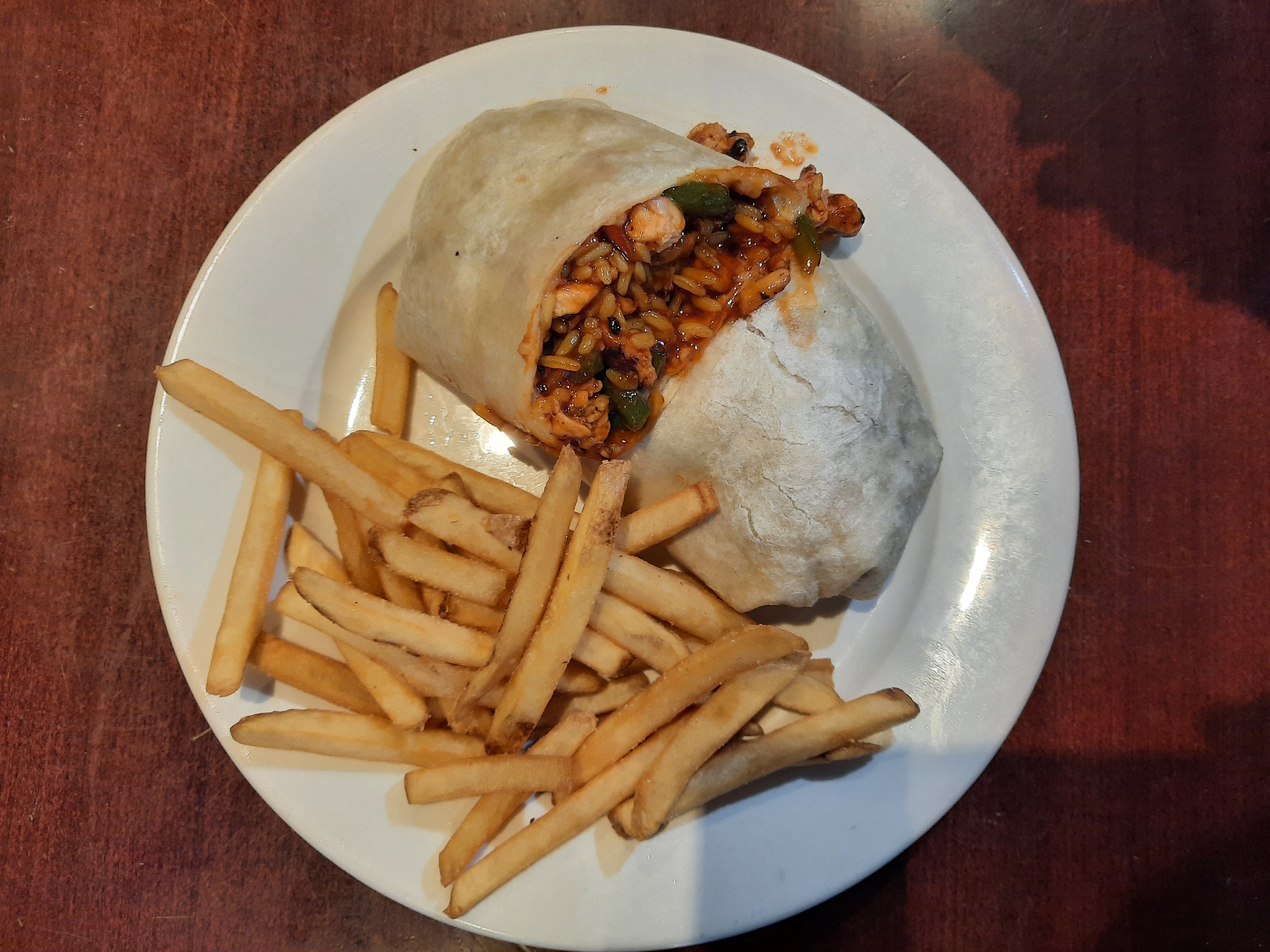Order BBQ Chicken Wrap  food online from Galaxy Diner store, New York on bringmethat.com