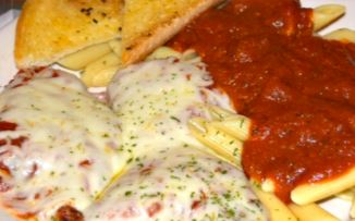 Order Chicken Parmesan Pasta food online from Patrick Pub And Grille store, Coraopolis on bringmethat.com