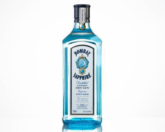 Order Bombay Sapphire, 750mL gin (47.0% ABV) food online from Flow Liquor store, Compton on bringmethat.com