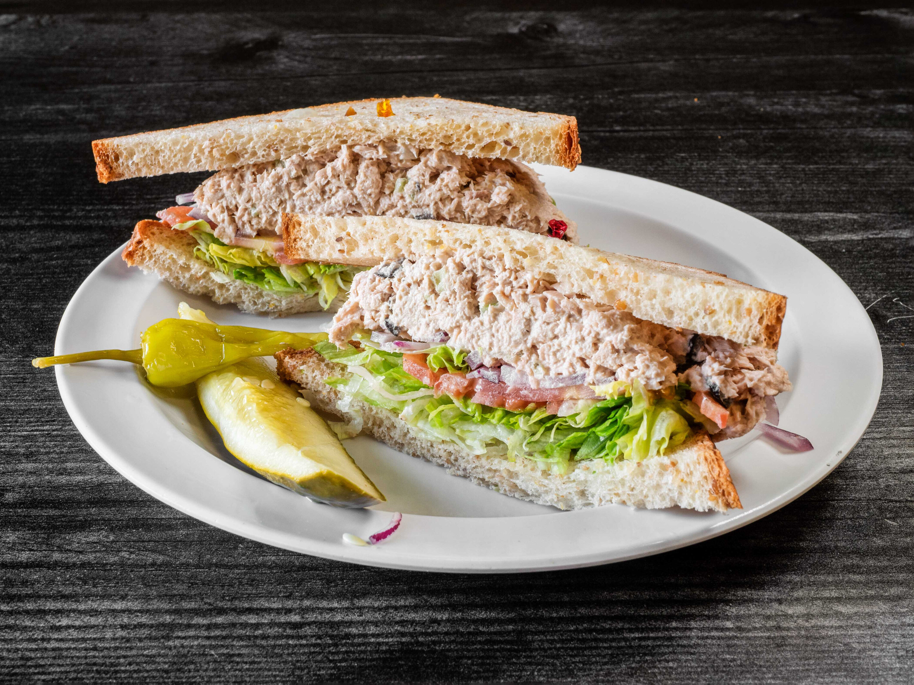 Order Tuna Salad Sandwich food online from Pick-A-Deli store, Hayward on bringmethat.com