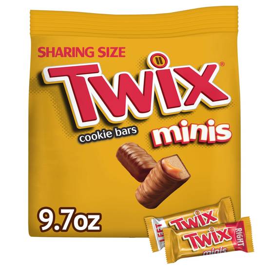 Order TWIX Caramel Minis Size Chocolate Cookie Candy Bar, Sharing Size, 9.7 oz Bag food online from Cvs store, MONTEZUMA on bringmethat.com