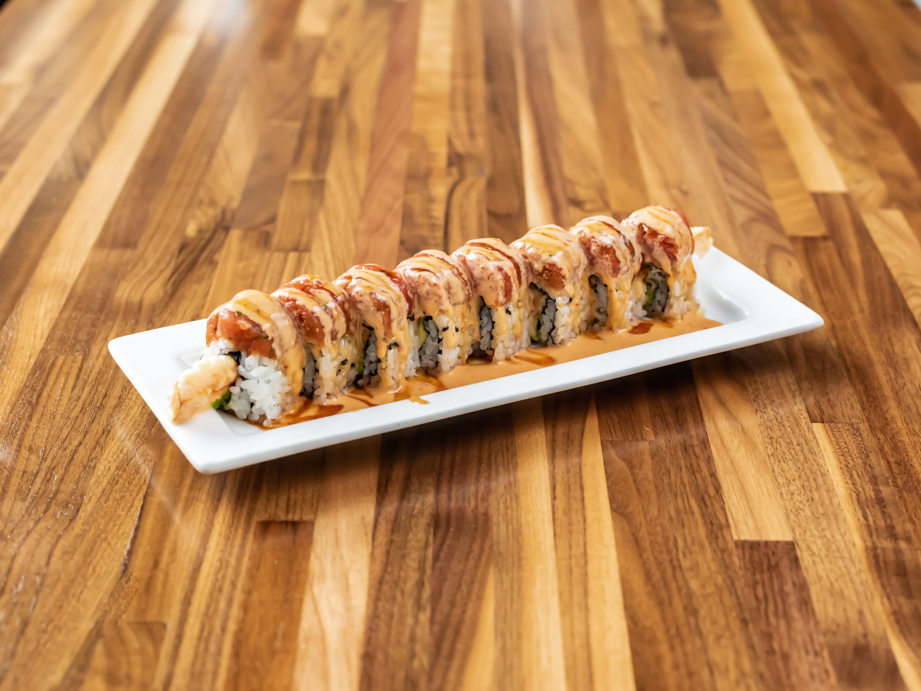 Order Dragon Roll food online from MoMo's Sushi store, Oak Park on bringmethat.com