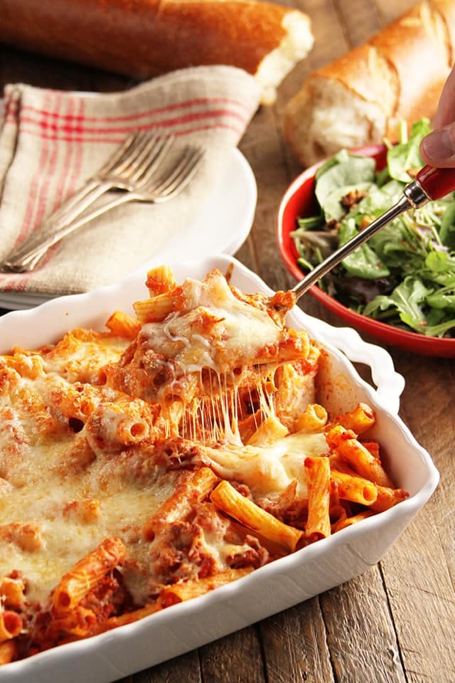 Order Baked Ziti - Pasta food online from Marcelino's Pizzeria store, New Windsor on bringmethat.com