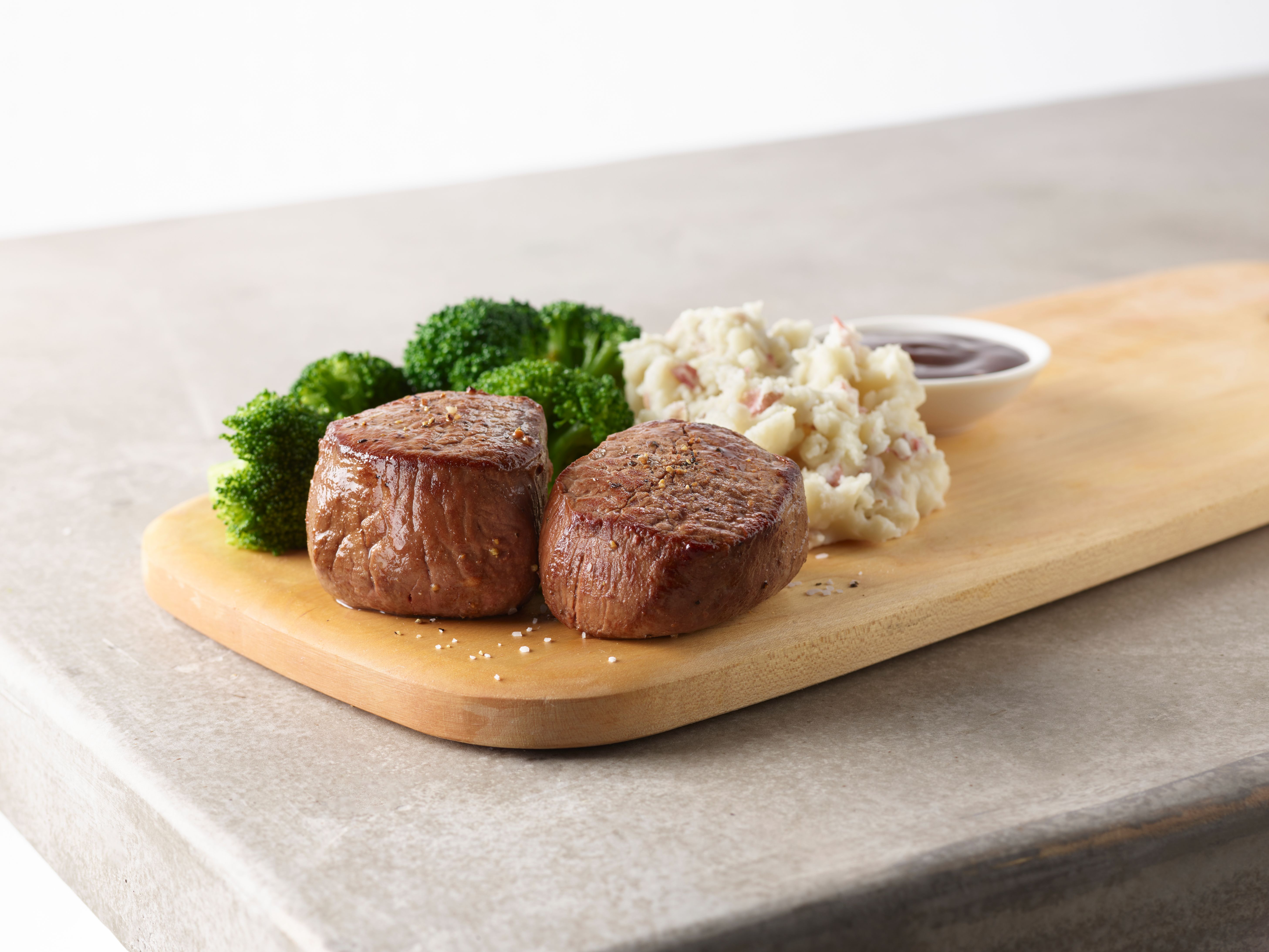 Order 2300. Filet Mignon Medallions food online from Smokey Bones Barbeque and Grill store, Mentor on bringmethat.com