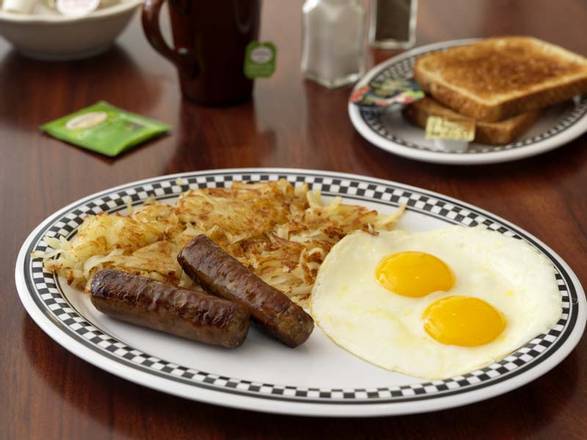 Order 2 Eggs with Sausage Links food online from Hermosa store, Chicago on bringmethat.com