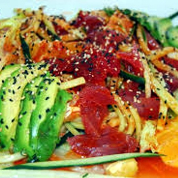 Order Spicy Tuna Salad food online from Fuji Sushi store, Camarillo on bringmethat.com