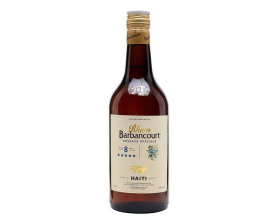 Order Rum Barbancourt, 8 Years Old Réserve Spéciale 5 Star Rum · 750 mL  food online from House Of Wine store, New Rochelle on bringmethat.com