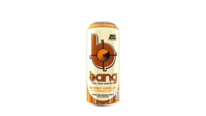 Order Bang Heavenly Hazelnut Keto Coffee Energy Drink food online from Trumbull Mobil store, Trumbull on bringmethat.com